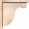 Ekena Millwork Del Monte Smooth Corbel w/Backplate, Douglas Fir, 5 1/2"W x 14"D x 14"H COR06X14X14DEL01SDF - alternate 2